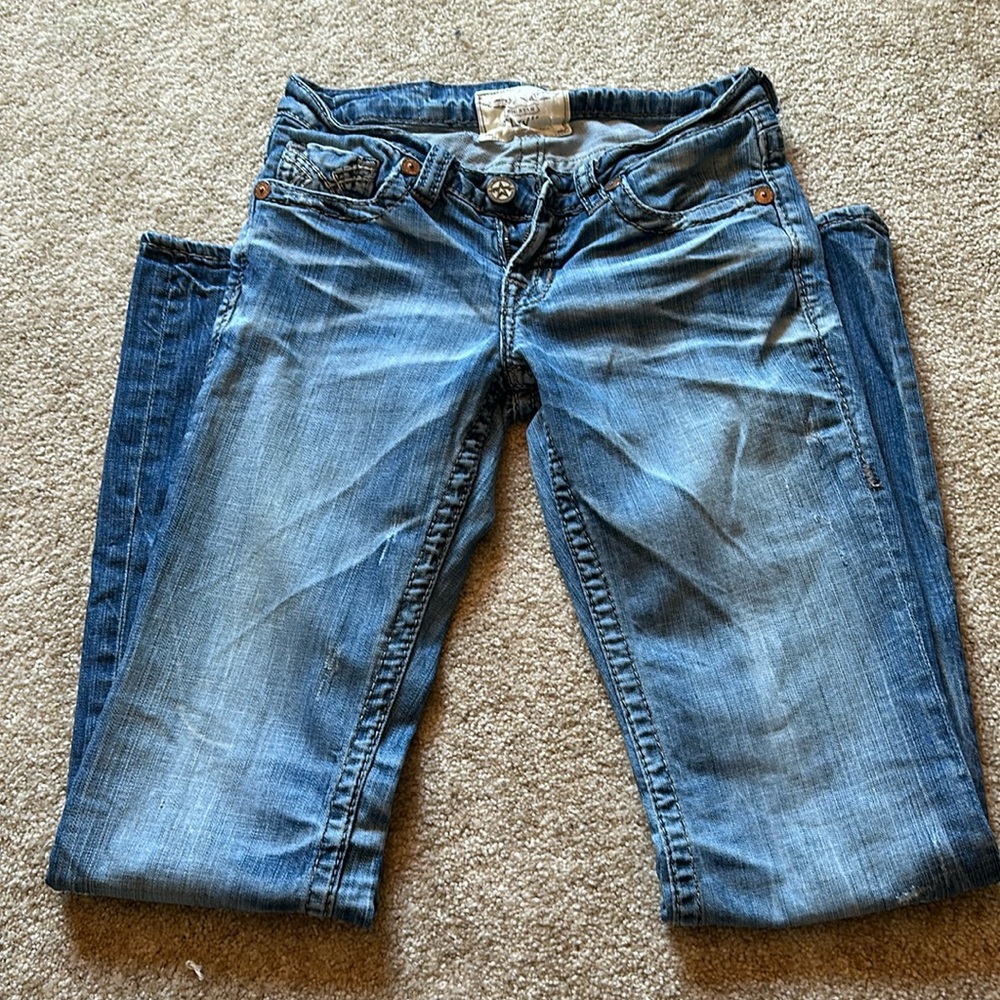 Big Star Women's Blue Washed Skinny Jeans